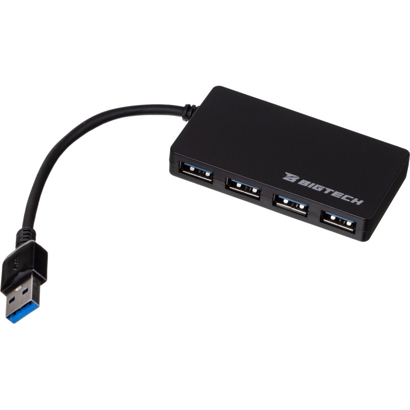 Разветвитель USB  HS005 USB 3.0x4/черный