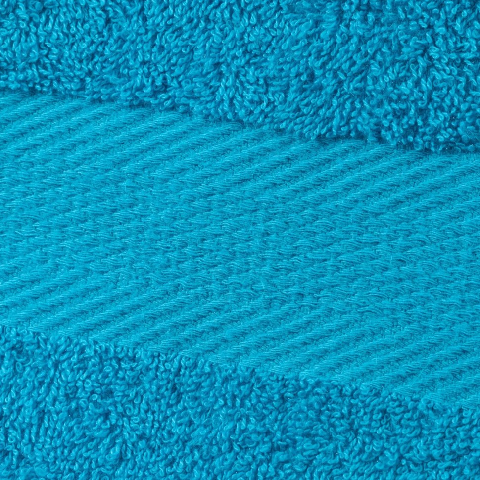 Набор полотенец махровых бордюр 440 г/м2, 70х140 ярко-бирюзовый, 5шт Набор полотенец махровых бордюр 440 г/м2, 70х140 ярко-бирюзовый, 5шт