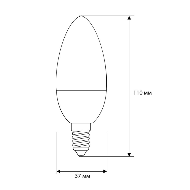 Лампа светодиодная Camelion LED12-C35/865/E14 12Вт 220В