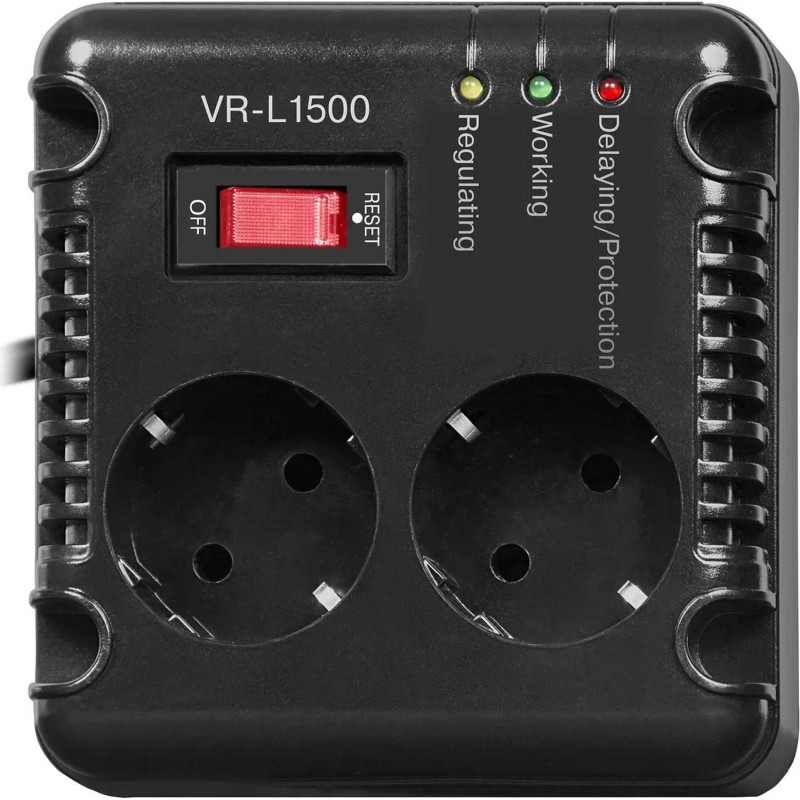 Стабилизатор напряжения SVEN VR-L1500 500Вт, 2xEURO/1x?ЕС320 (SV-014889)
