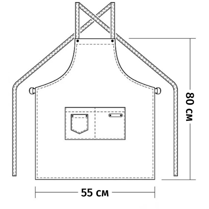 Фартук кольчужный Certaflex Aprone CA4055800 55x80 см