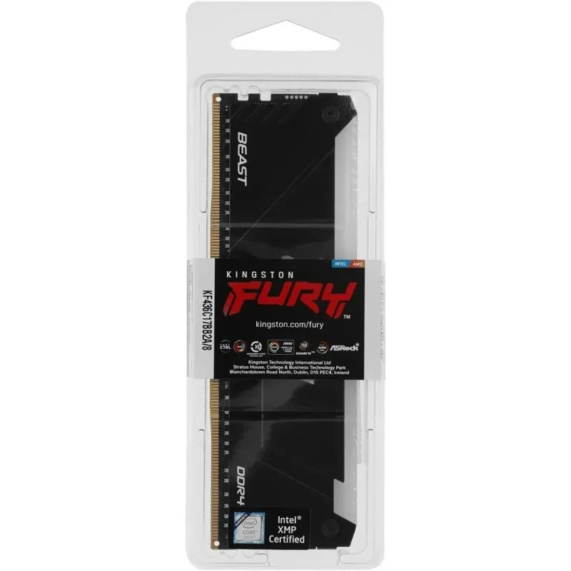 Модуль памяти Kingston FURY 8GB DDR4 DIMM 3600Мгц(KF436C17BB2A/8)