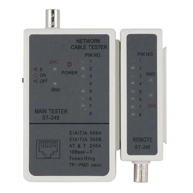 Тестер Cablexpert NCT-1, для RJ-45, RG-58, LAN