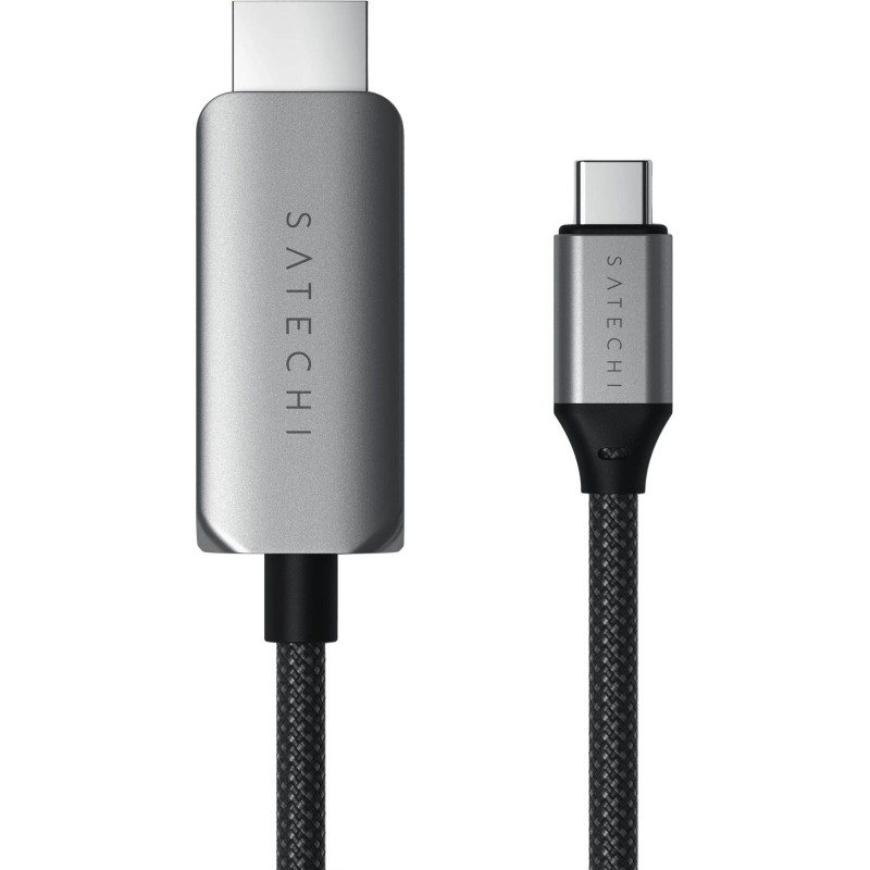 Кабель Satechi USB-C To HDMI 2.1 8K Cable. Цвет: серый космос