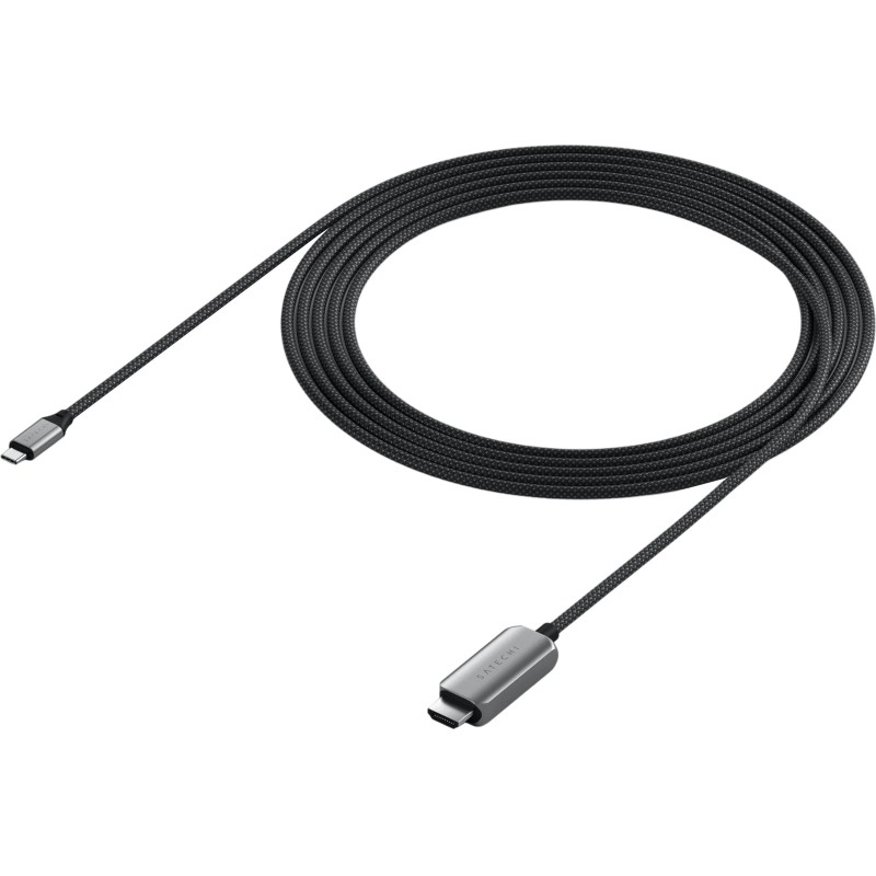 Кабель Satechi USB-C To HDMI 2.1 8K Cable. Цвет: серый космос