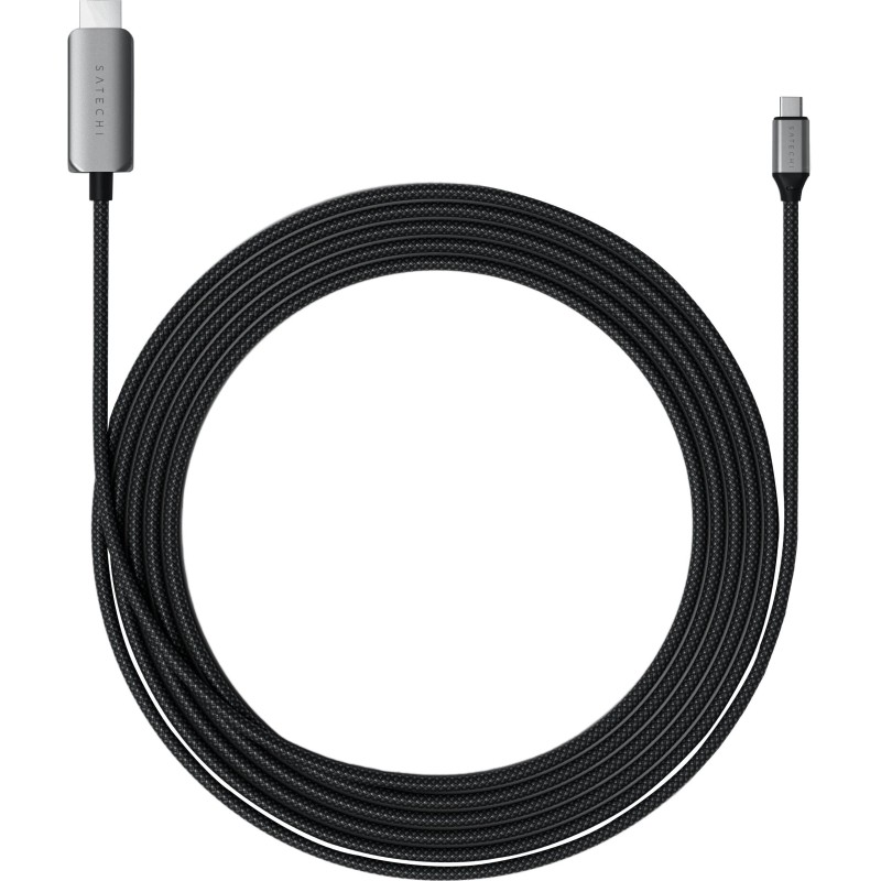 Кабель Satechi USB-C To HDMI 2.1 8K Cable. Цвет: серый космос