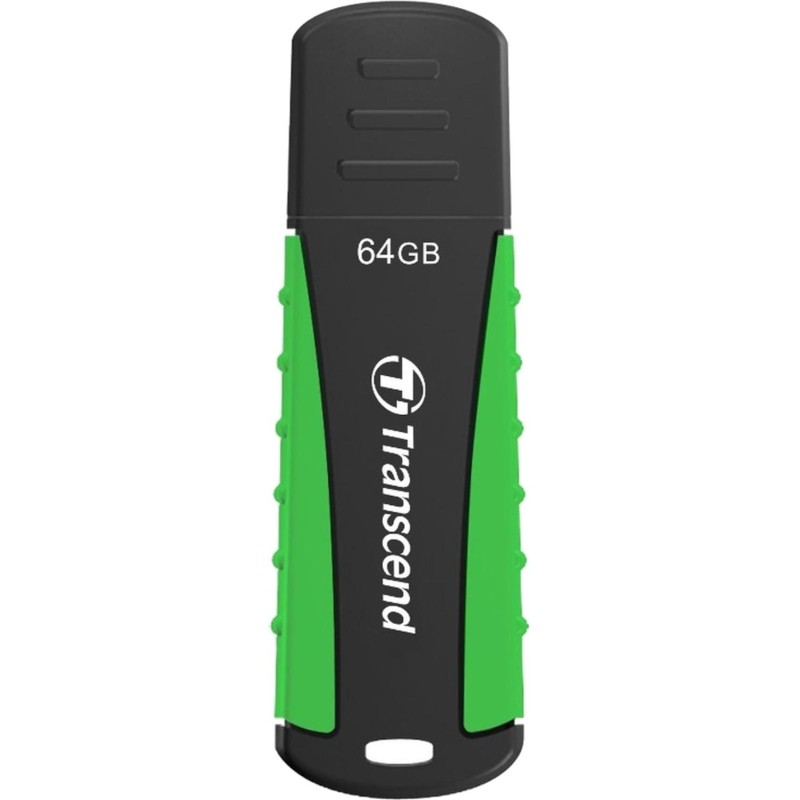 Флеш-память Transcend JetFlash 810, 64Gb, USB 3.1 G1, ч/зел, TS64GJF810