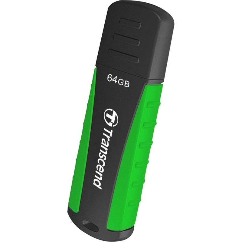 Флеш-память Transcend JetFlash 810, 64Gb, USB 3.1 G1, ч/зел, TS64GJF810