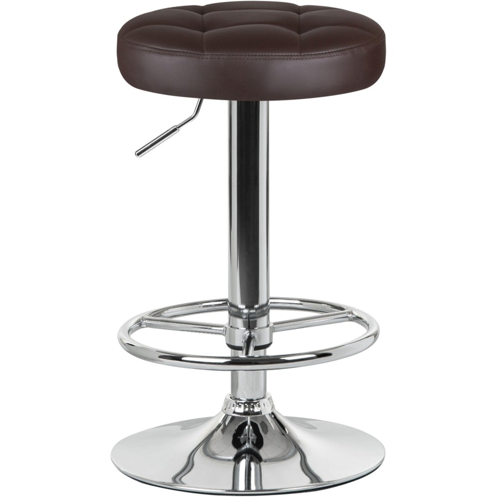 Табурет барный LO_DOBRIN BRUNO LM-5008-N коричневый/хром 2шт/уп