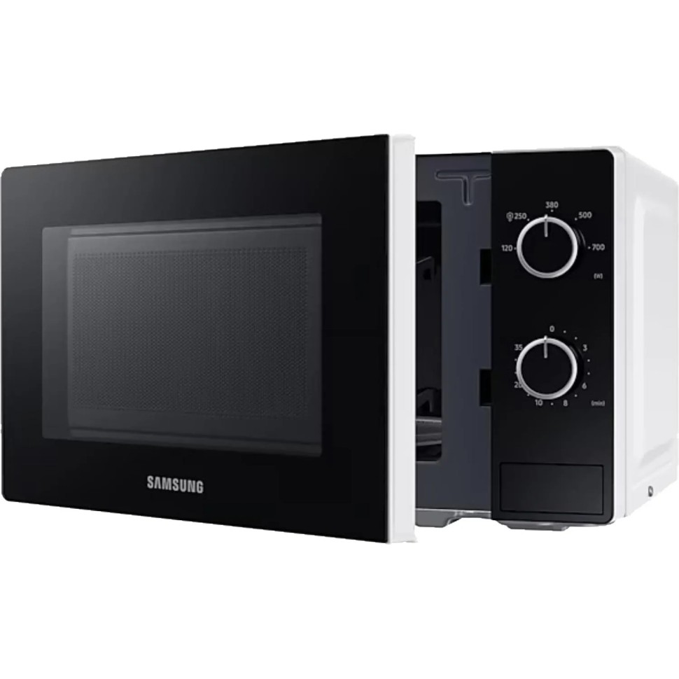 Микроволновая печь Samsung MS20A3010AH/BA,700ВТ,20л,без часов,кнопка,белый
