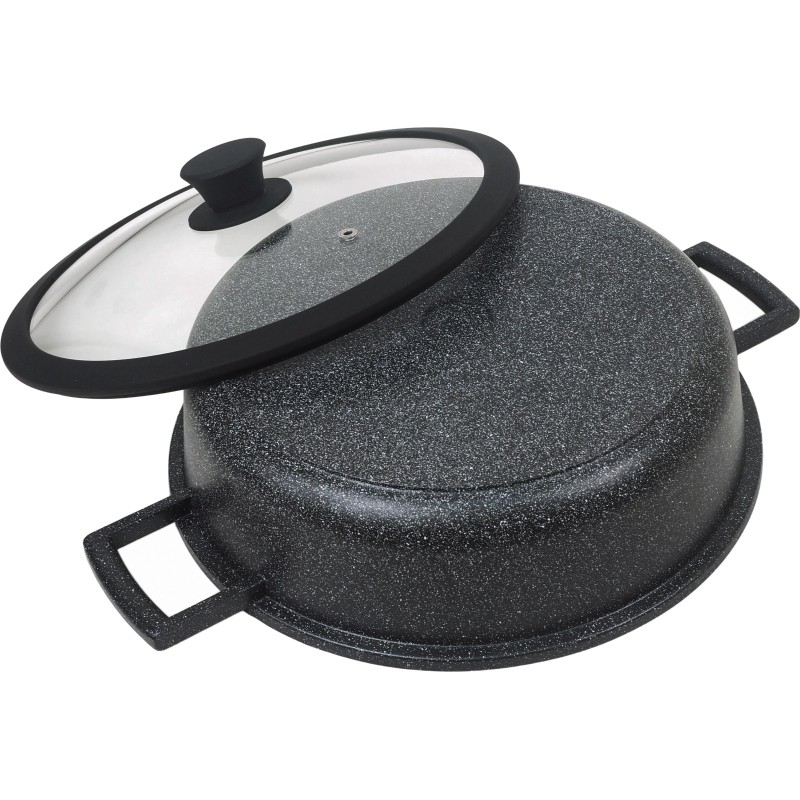 Жаровня 28см с крышкой Panairo Forrena PRO MAX, индукция