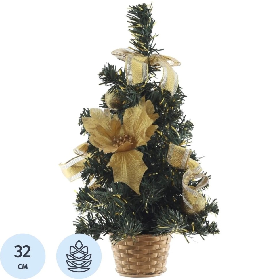 Елка изделие декоративное, L21 W21 H32 см 237290