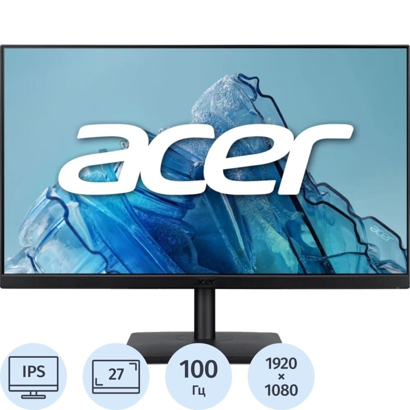 Монитор Acer Vero (UM.HV7CD.E02)27/FHD/IPS/100Hz/250cd/4ms/HDMI/DP/VGA