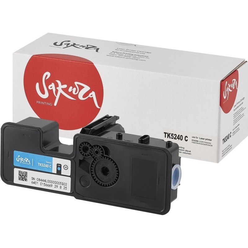 Картридж лазерный  Sakura TK-5240С для Kyocera ECOSYS P5026 (ЛМ)