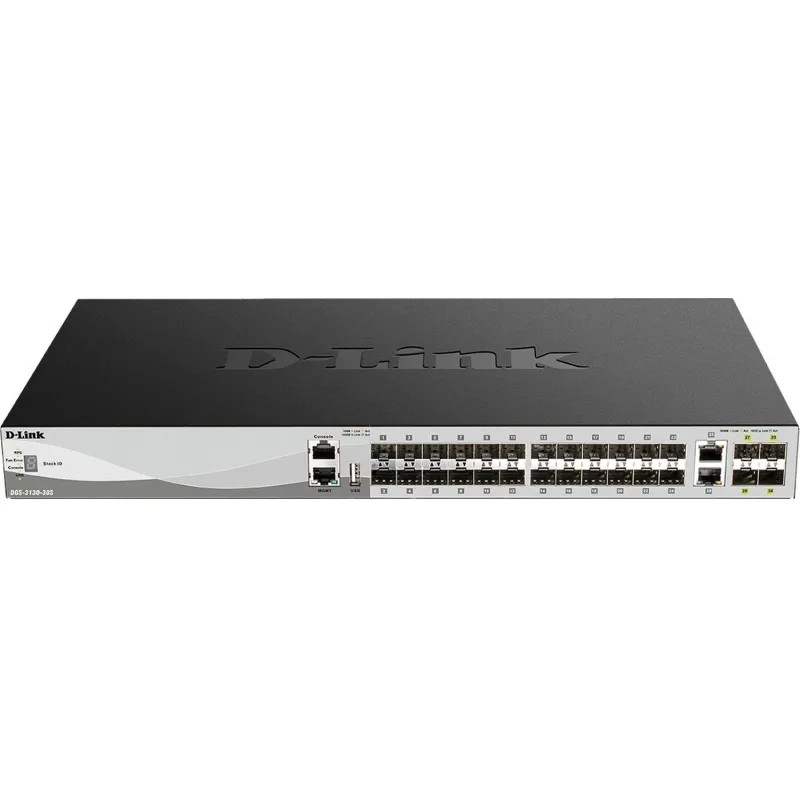 Коммутатор D-Link DGS-3130-30S/B1A PROJ Managed L3 Stackable Switch