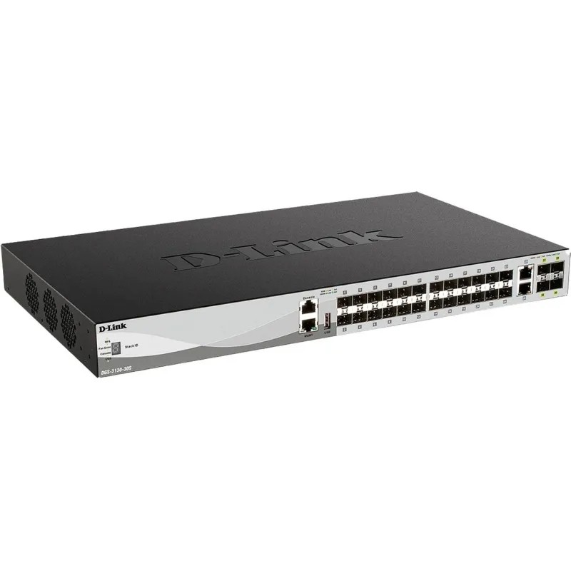 Коммутатор D-Link DGS-3130-30S/B1A PROJ Managed L3 Stackable Switch