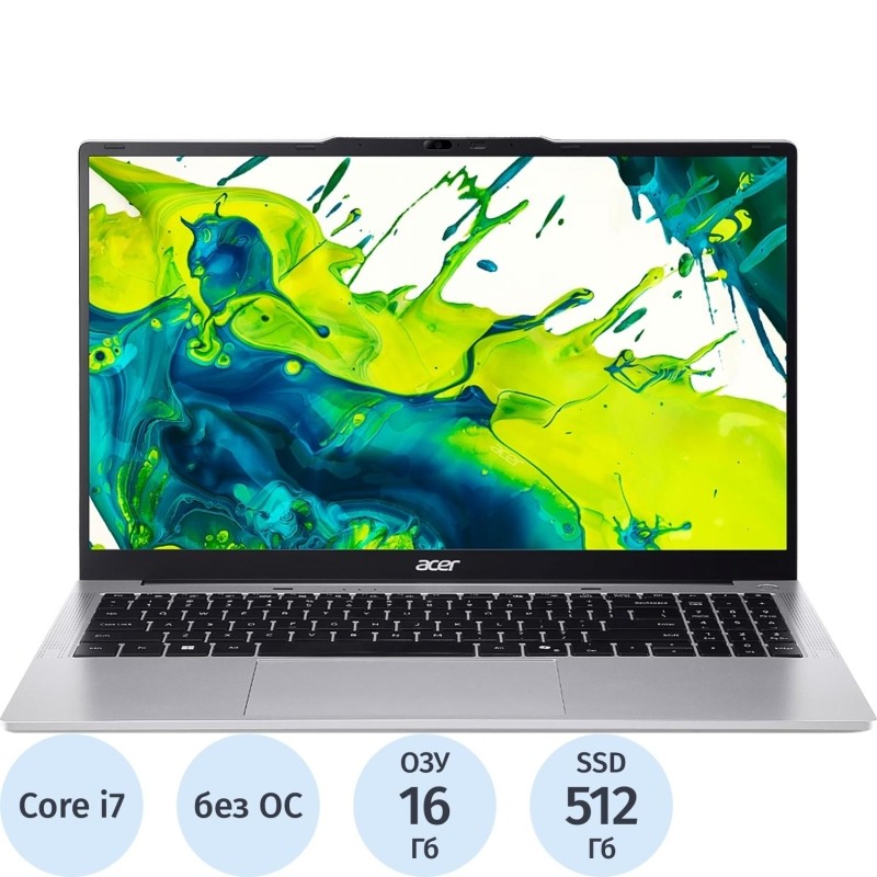 Ноутбук Acer Aspire Lite 15.6" Silver Intel Core i7 13620H/16 ГБ/SSD 512 ГБ (NX.D5HCD.002)