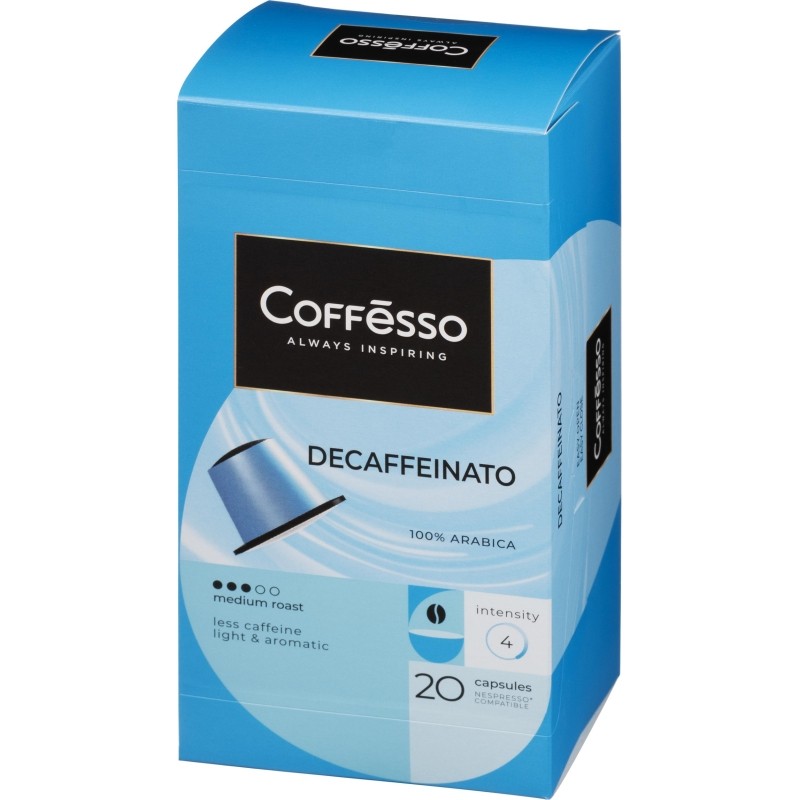 Кофе в капсулах Coffesso Decaffeinato, 20шт 101475