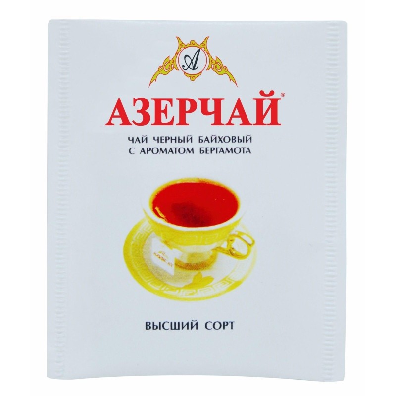 Чай Азерчай чай черный с бергамотом в пакетиках сашетах, 25 шт 139221