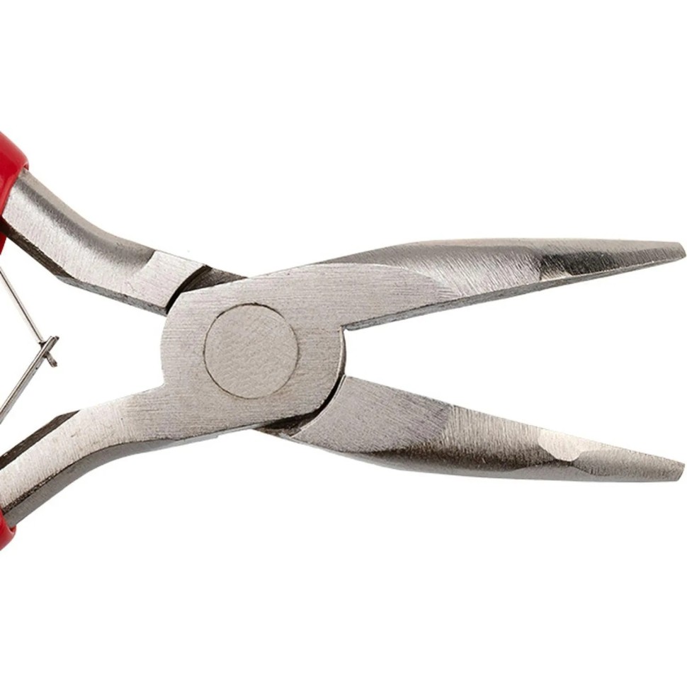 Тонкогубцы изогн. мини 120мм никел., авторазжим, облив рук. REXANT 12-4603