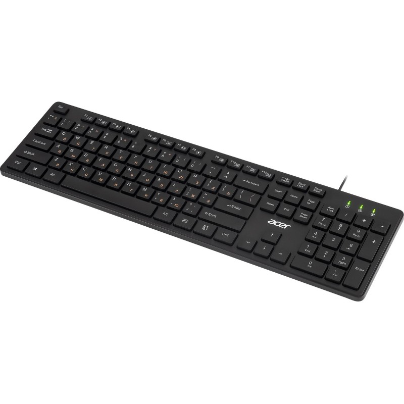 Клавиатура Acer OKW122 черный USB (ZL.KBDEE.00C)