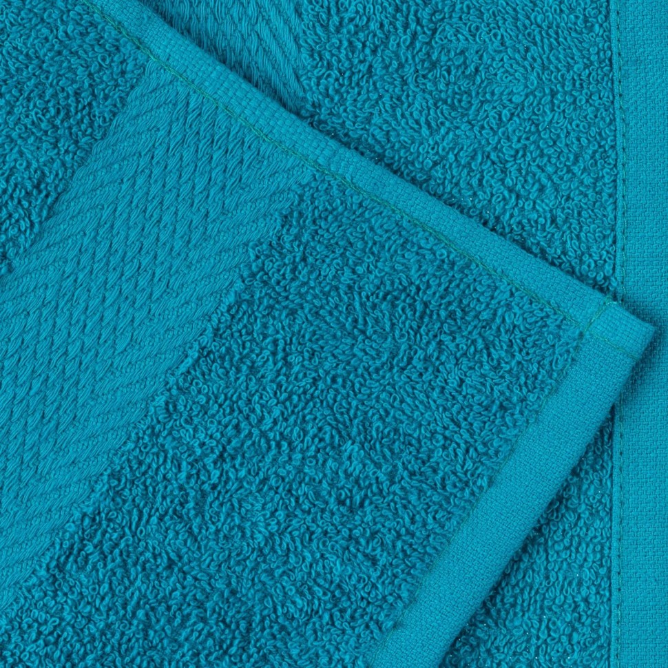 Набор полотенец махровых бордюр 440 г/м2, 40х70 бирюзовый, 10шт Набор полотенец махровых бордюр 440 г/м2, 40х70 бирюзовый, 10шт