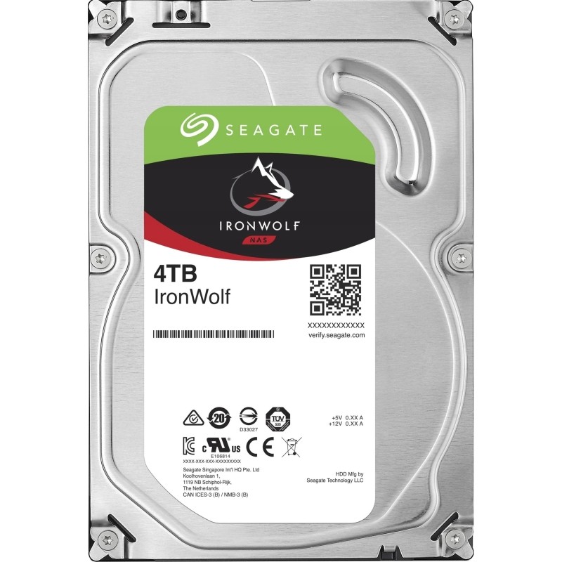 Жесткий диск Seagate Seagate Ironwolf 4TB, SATA, 5900rpm, 64MB(ST4000VN006)