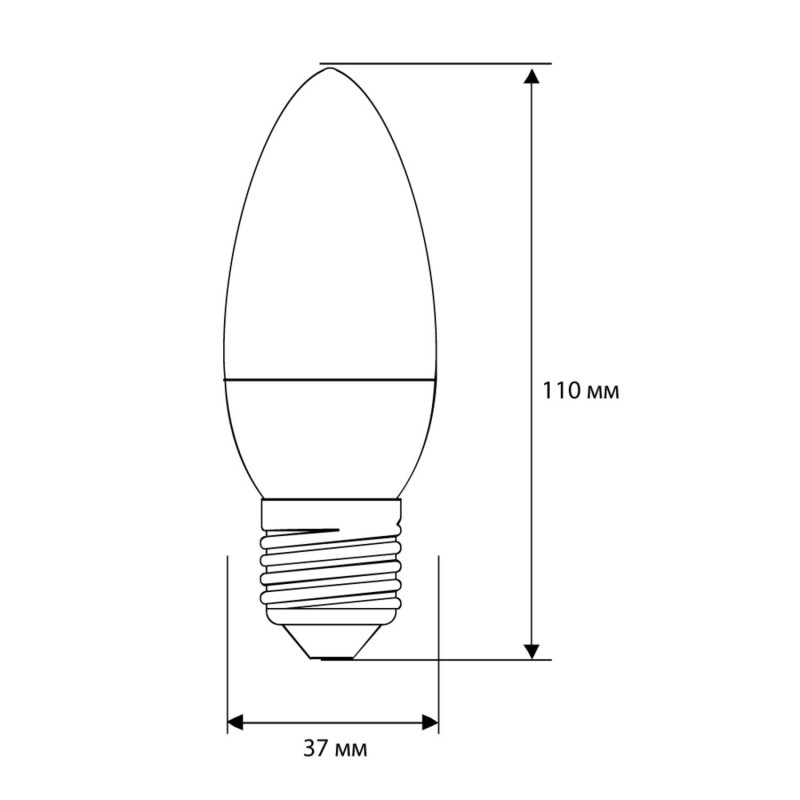 Лампа светодиодная Camelion LED12-C35/865/E27 12Вт 220В