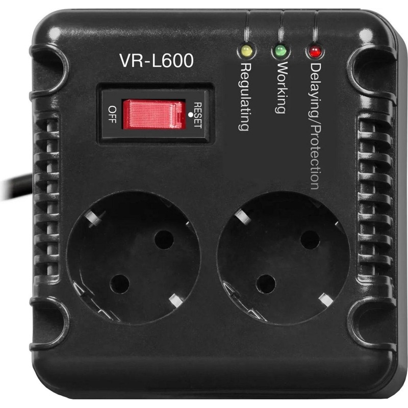 Стабилизатор напряжения SVEN VR-L 600 200Вт, 2xEURO(SV-014865)