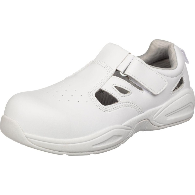 Полуботинки (сандалии) с перф White GRIP PROTECTION c ПП р.46 19143