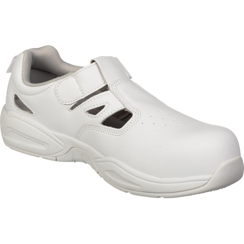 Полуботинки (сандалии) с перф White GRIP PROTECTION c ПП р.46 19143
