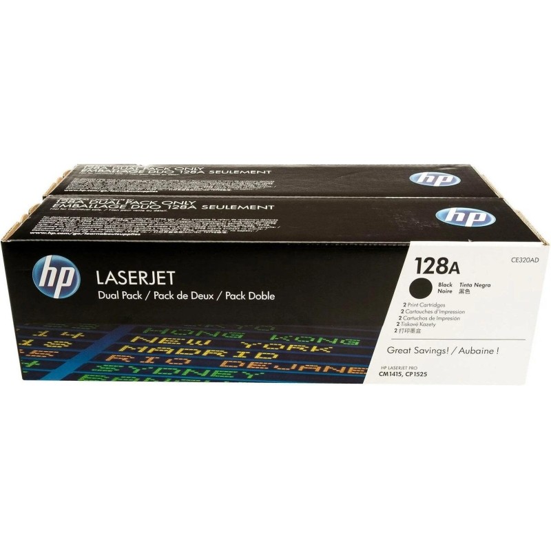 Картридж лазерный HP 128A CE320AD чер. для СLJ CP1525/CM1415 (2шт/уп)