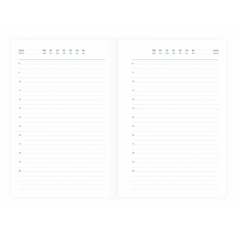 Ежедневник недатированный черный, А5,148x218, 352стр, Agenda