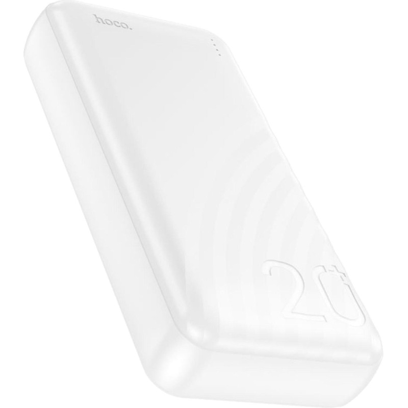 Внешний аккумулятор Hoco J123A ELEMENT WHITE 20000mAh 2A 2xUSB-A белый