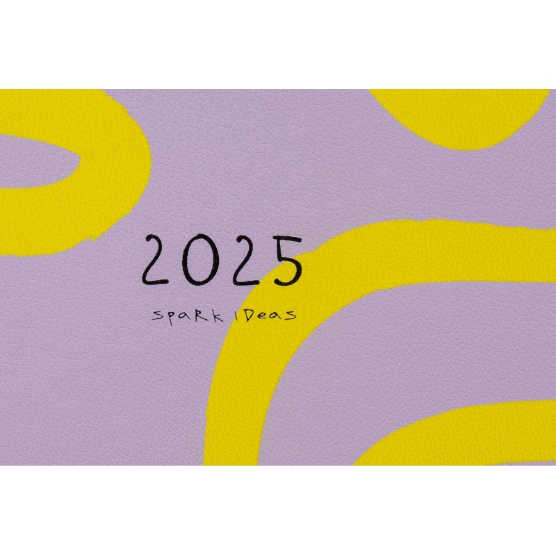 Ежедневник датированный 2025 IF 14х20см 176л. мягк с рез.Twist I1529/lilac