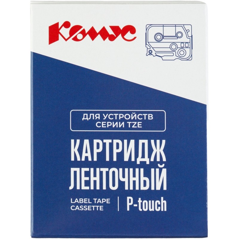 Картридж Комус TZE-364(Brother TZE-364 золотой на черном ,36мм/8м)