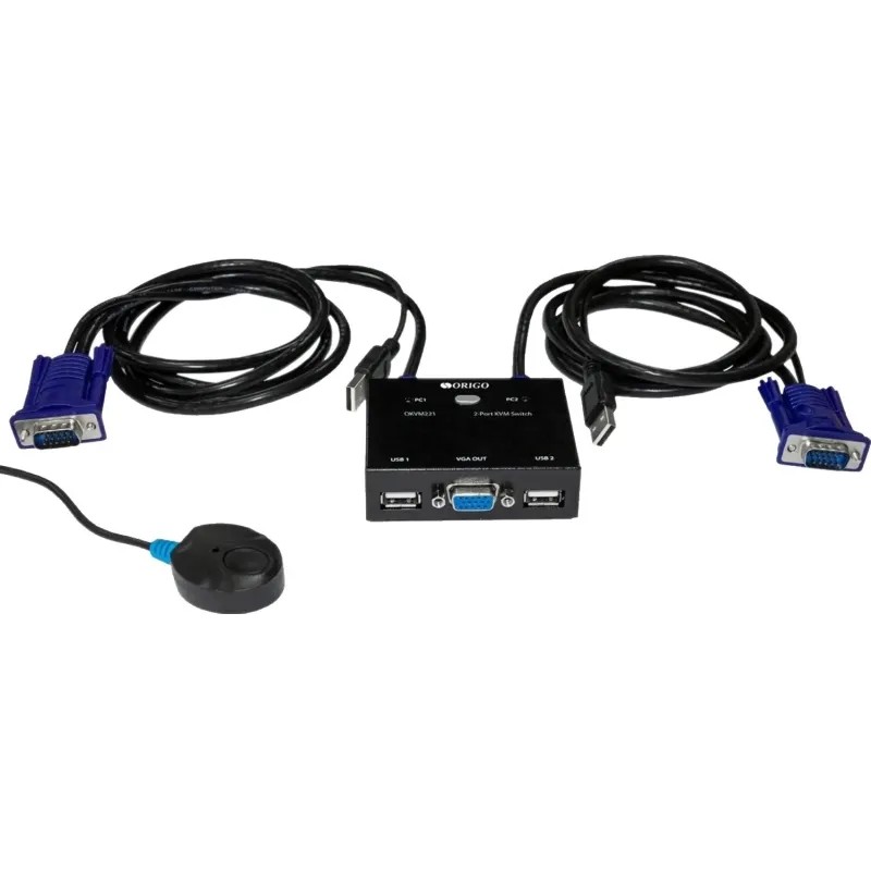 Модуль Origo 2-портовый KVM-переключатель с VGA и USB (OKVM221/A1A)