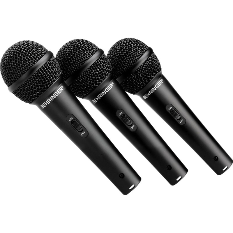 Микрофон Behringer XM1800S, набор из 3-х динамических микрофонов в кейсе