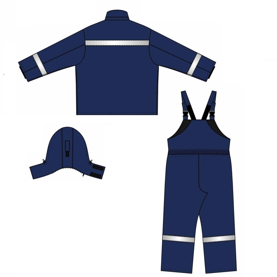 Костюм рабочий зимний мужской з48-КПК синий (р.48-50) 158-164