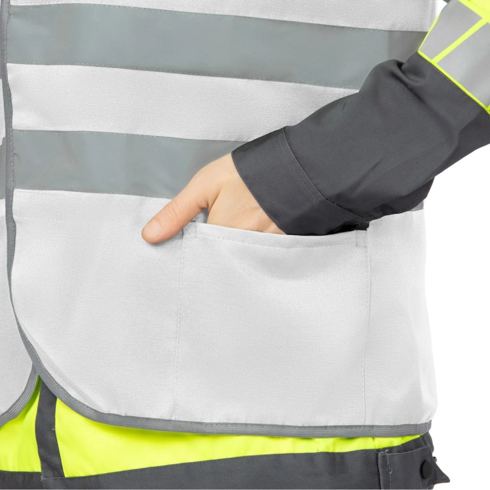 Жилет рабочий Т. 1Т, белый (р. L/48-50, Nайтстар, р-т 170-176)