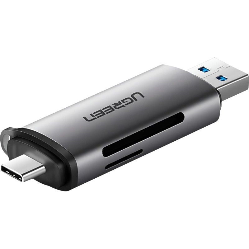 Картридер UGREEN USB-C + USB-A 3.0 для карт памяти TF/SD (50706)