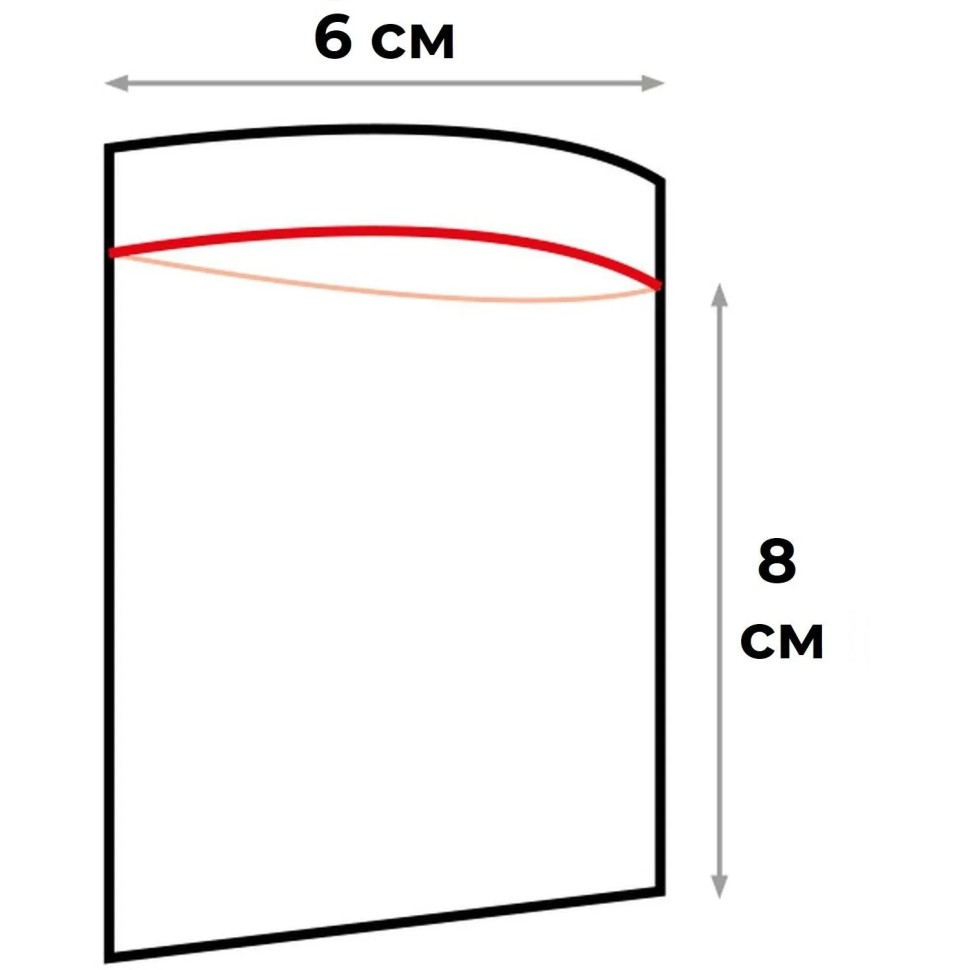 Пакет с замком (Zip Lock) 6х8 см, 45 мкм, 100 шт/уп Пакет с замком (Zip Lock) 6х8 см, 45 мкм, 100 шт/уп