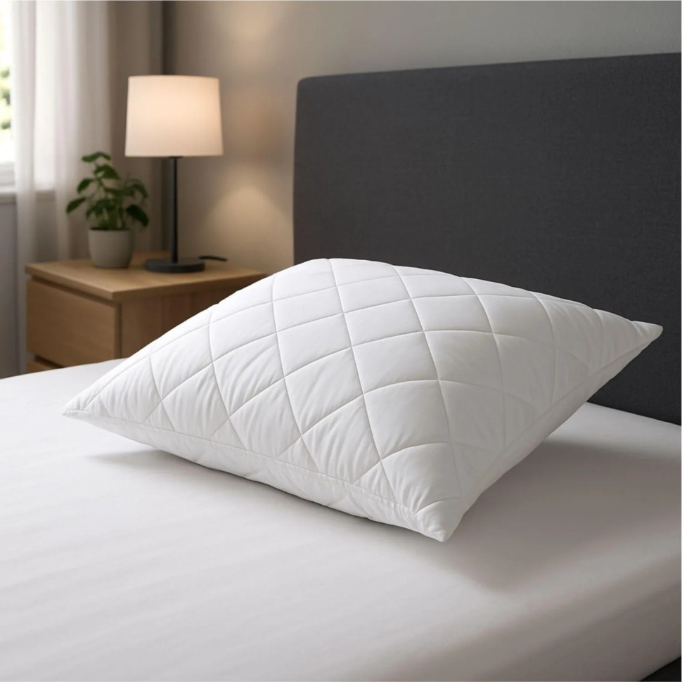 Подушка 50х68,стеганый чехол без молнии,600 г,СХМн-57-4