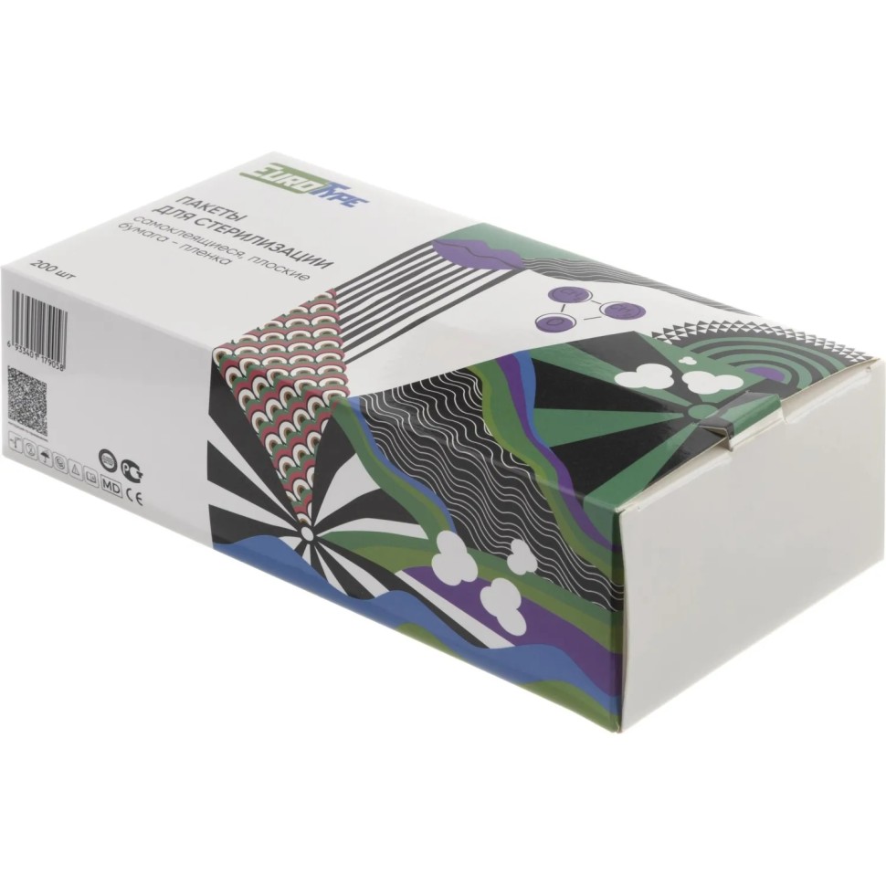 Пакет для стерилизации комби.самокл. 150х250мм 200шт/уп EuroType