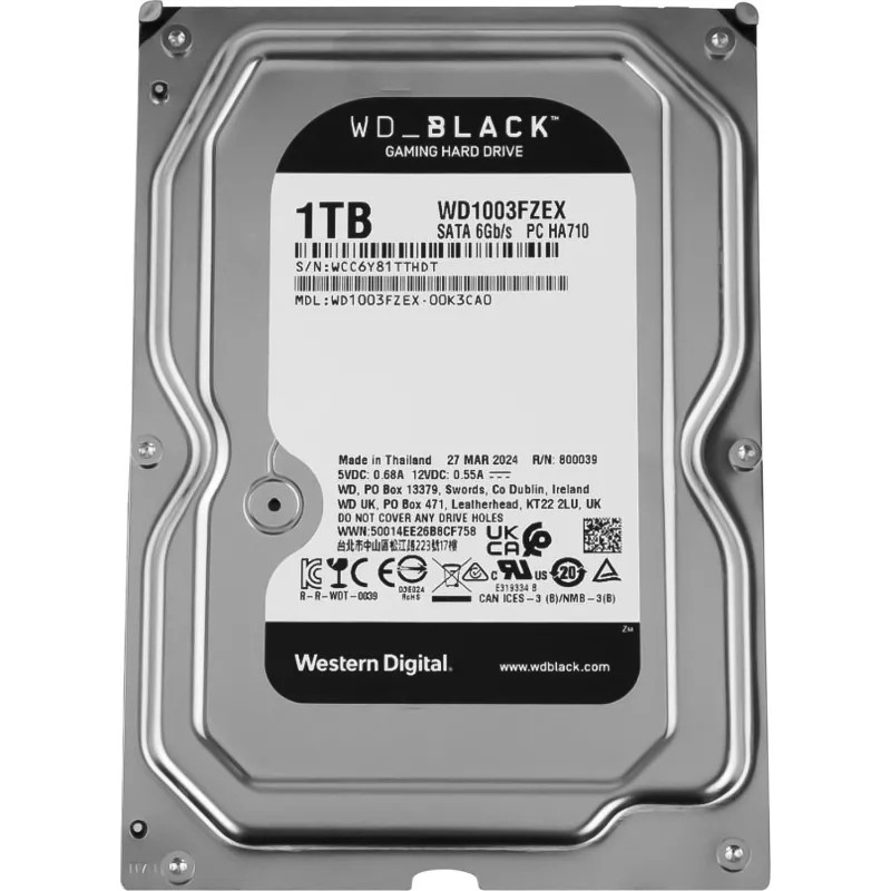 Жесткий диск WD Black HDD 3.5 SATA 1TB 7200rpm 64MB(WD1003FZEX)
