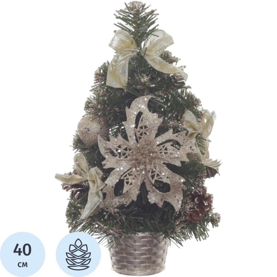 Елка изделие декоративное, L23 W23 H40 см 718239