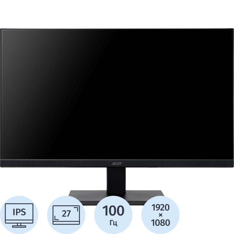 Монитор Acer Vero (UM.HV7CD.G02)27/FHD/IPS/120Hz/250cd/4ms/HDMI/DP/VGA