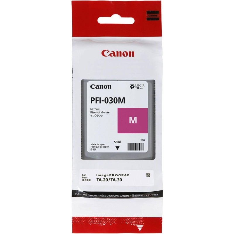 Картридж струйный Canon PFI-030M 3491C001 красный для imagePROGRAF 55мл