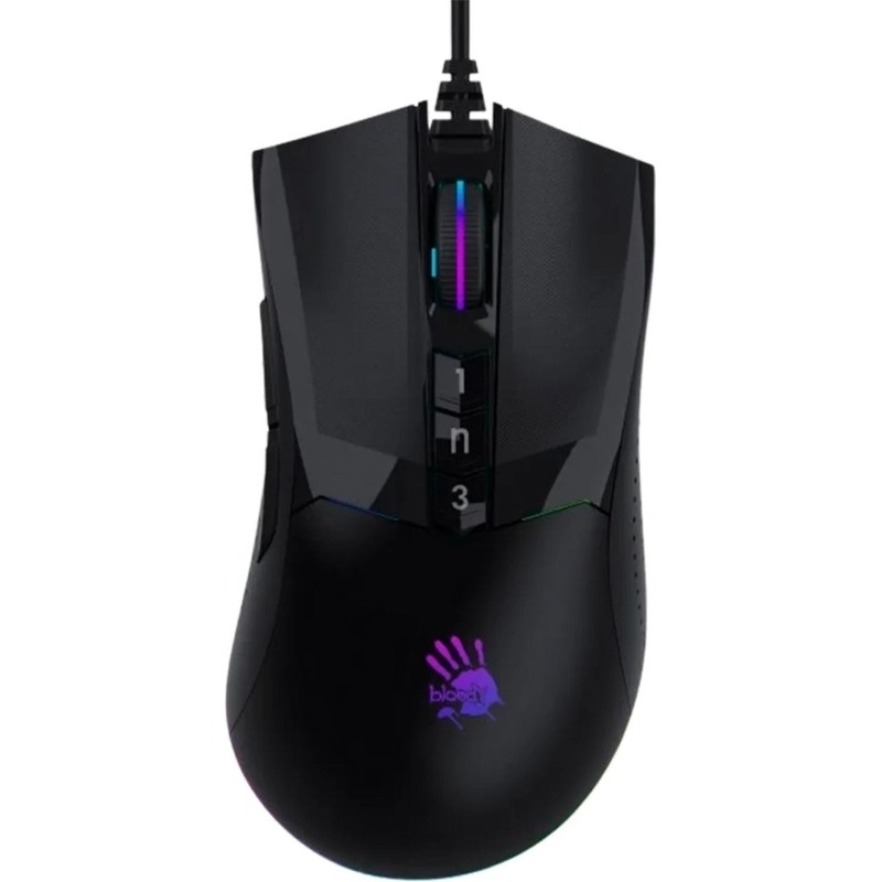 Мышь компьютерная A4Tech Bloody(W90 MAX ( STONE BLACK))чер.10000dpi USB 7b
