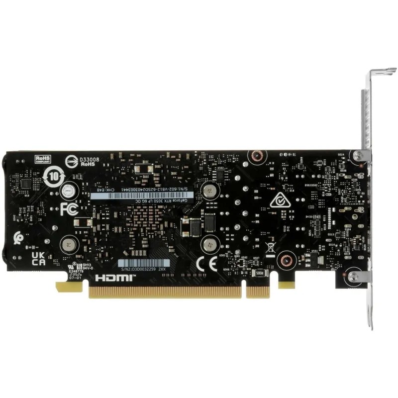 Видеокарта MSI RTX 3050 LP 6G OC 6Gb GDDR6 1492/14000 HDMIx2 DPx1
